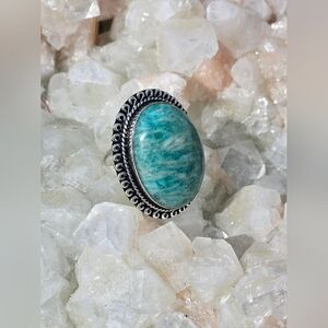NWT Amazonite 925 Silver  Handmade Size-8